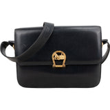 Celine Navy Boxcalf Leather Horse Carriage Triomphe Shoulder Bag
