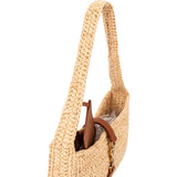 Saint Laurent Raffia Le 5 à 7 Hobo Mini Handbag
