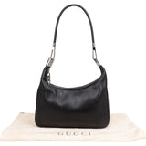 Gucci Black Leather GG Small Shoulder Bag
