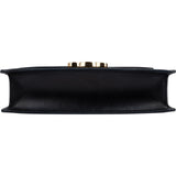 Celine Black Calfskin Wallet On Chain Triomphe Crossbody Bag