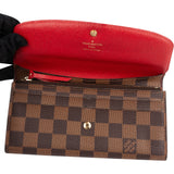 Louis Vuitton Monogram Damier Ebene Emilie Wallet