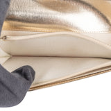 Chanel Metallic Leather Timeless CC Long Flap Wallet
