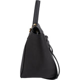 Celine Black Leather Grained Calfskin Belt Handbag