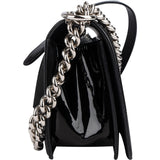 Chanel Quilted Patent Leather Medium Boy Crossbody Bag