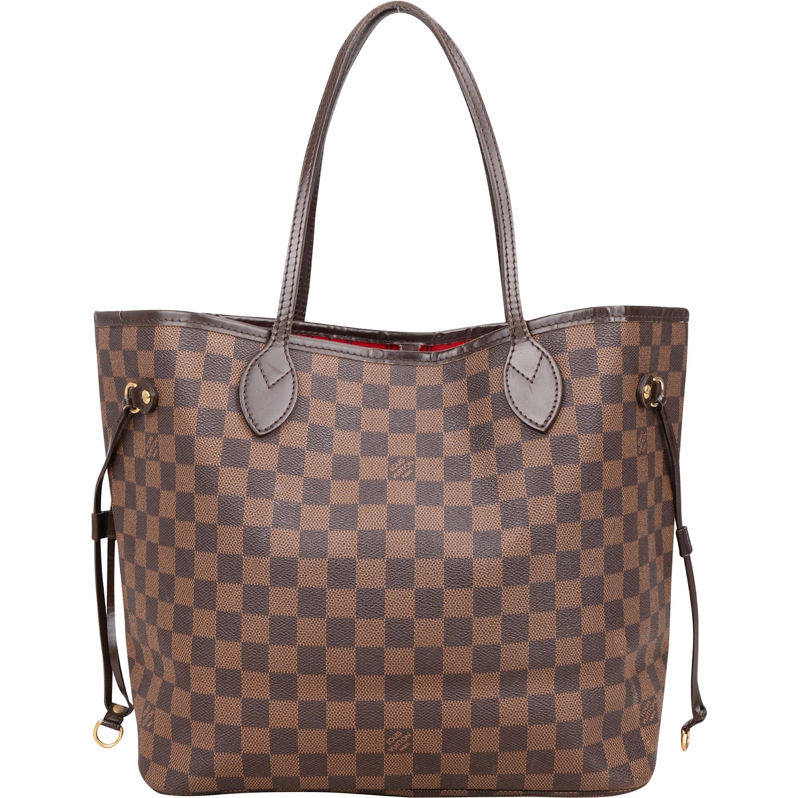 Louis Vuitton Monogram Damier Ebene Neverfull MM Shoulder Bag - vintageandkickz