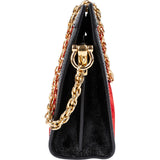 Gucci Suede Patent Leather Ophidia Shoulder Crossbody Bag