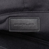 Saint Laurent Grained Leather Leather Clutch