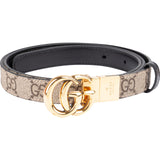 Gucci Monogram GG Leather Reversible Turnlock Supreme Belt (90 / 36)