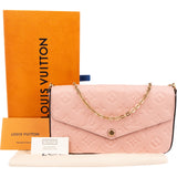 Louis Vuitton Leather Monogram Empreinte Félicie Pochette Crossbody Bag