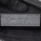 Balenciaga Grey Arena Leather Classic Clutch