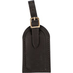 [🔄️B21 / F44] Louis Vuitton Dunkelbraun Leather Luggage Tag - vintageandkickz