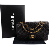 Chanel Quilted Lambskin 24K Gold Medium Double Flap Shoulder Bag