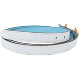 Hermès Blue Leather Gamma Belt Reversible