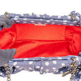 Christian Louboutin Silk Polka Dot Loubie Shoulder Bag