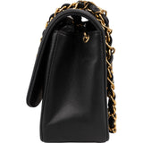 Chanel Quilted Lambskin 24K Gold Small Diana Single Flap Crossbody Bag