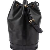 Louis Vuitton Noir Epi Leather Sac Noé Grande Shoulder Bag