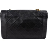 Chanel Quilted Lambskin 24K Gold Single Flap Crossbody Bag