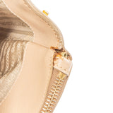 Prada Beige Saffiano Leather Double Zip Galleria Handbag