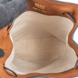 Miu Miu Calfskin Leather Mini Drawstring Bucket Crossbody Bag