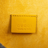 Gucci Monogram GG Supreme Canvas Suede Crystal Embellished Velvet Ribbon Dionysus Shoulder Bag