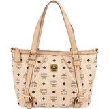 MCM Monogram Visetos Satchel Handbag