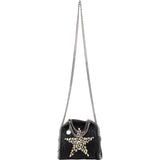 Stella McCartney Shaggy Falabella Crystal Star Mini Fold Over Tote Crossbody Bag