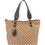 Gucci Monogram GG Canvas Jolicoeur Horsebit Tote Shoulder Bag