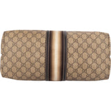 Gucci Monogram GG Supreme Web Stripe Tote Shoulder Bag
