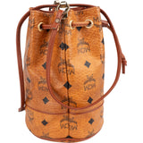 MCM Monogram Visetos Mini Drawstring Bucket Crossbody Bag