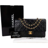 Chanel Quilted Lambskin 24K Gold Medium Double Flap Shoulder Bag