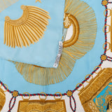 Hermès Fêtes et Combats Silk Carre 90 Scarf Tuch