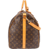 Louis Vuitton Monogram Canvas Keepall 60 Bandoulière Travel Bag