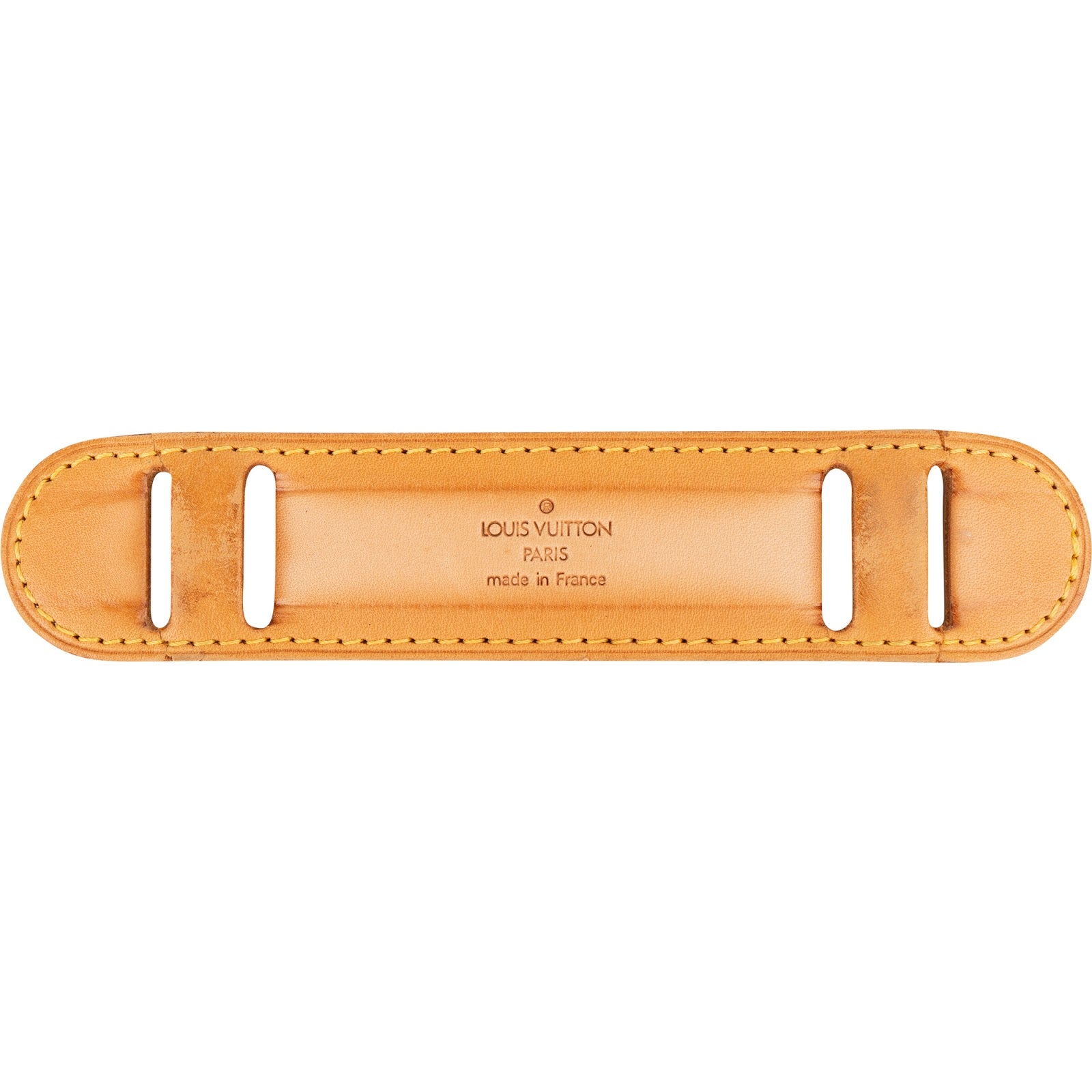 Louis Vuitton Vachetta Leather Keepall Shoulder Strap Pad Schulterstück - vintageandkickz