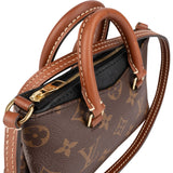 Louis Vuitton Monogram Canvas Noir Leather Nano Pallas Crossbody Handbag