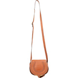 Chloé Grained Calfskin Marcie Small Saddle Crossbody Bag