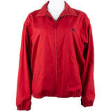 Burberry Red Cotton Harrington Men Jacket (L)