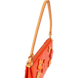 Louis Vuitton Monogram Vernis Leather Fleurs Pochette Accessoires Handbag