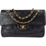 Chanel Quilted Lambskin 24K Gold Single Flap Crossbody Bag