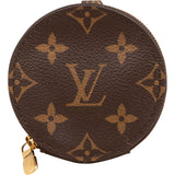 Louis Vuitton Monogram Canvas Round Coin Purse Wallet Bag Charm