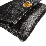 Miu Miu Bicolor Sequin Flap Hobo Shoulder Bag