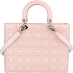 Christian Dior Quilted Patent Leather Lady Dior Handbag xx neuwertig - vintageandkickz