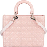 Christian Dior Quilted Patent Leather Lady Dior Handbag xx neuwertig - vintageandkickz