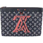 [🔄️B08 / F11] Louis Vuitton Canvas Monogram Ink Pochette Apollo Handbag - vintageandkickz