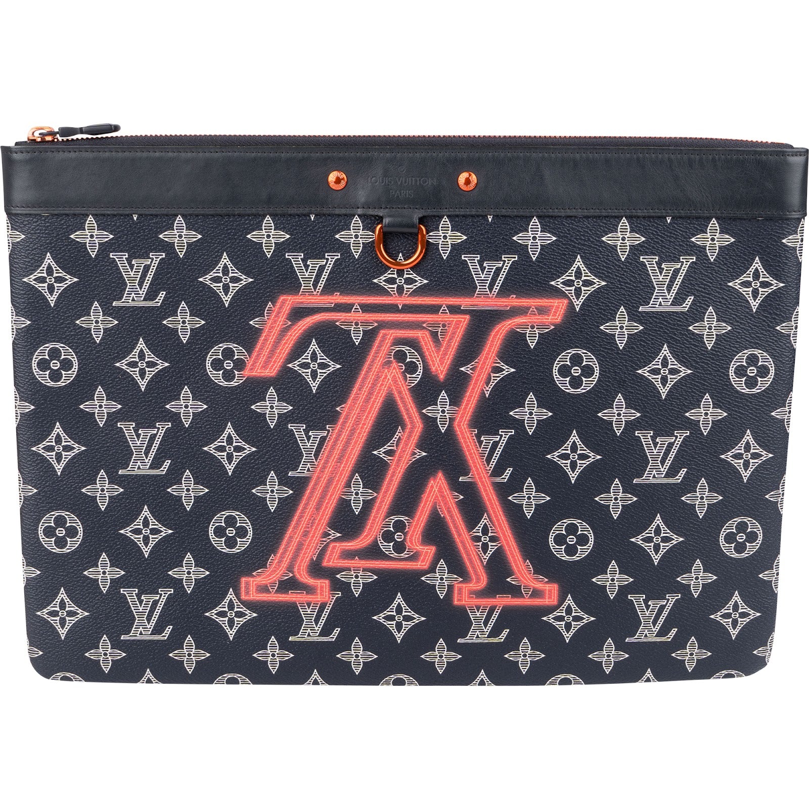 [🔄️B08 / F11] Louis Vuitton Canvas Monogram Ink Pochette Apollo Handbag - vintageandkickz