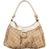Gucci Monogram GG Canvas Abbey D-Ring Hobo Shoulder Bag