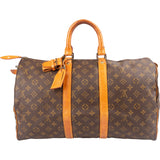 Louis Vuitton Monogram Canvas Keepall 45 Travel Bag
