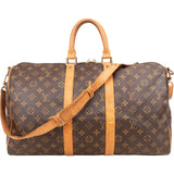 Louis Vuitton Monogram Canvas Keepall 45 Bandoulière Travel Bag