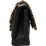 Chanel Quilted Lambskin Mini Rectangular 24K Gold Single Flap Crossbody Bag