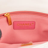 Chanel White Quilted Lambskin Mini Rectangular Flap Top Handle Crossbody Bag