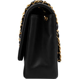 Chanel Quilted Lambskin 24K Gold Diana Single Flap Crossbody Bag